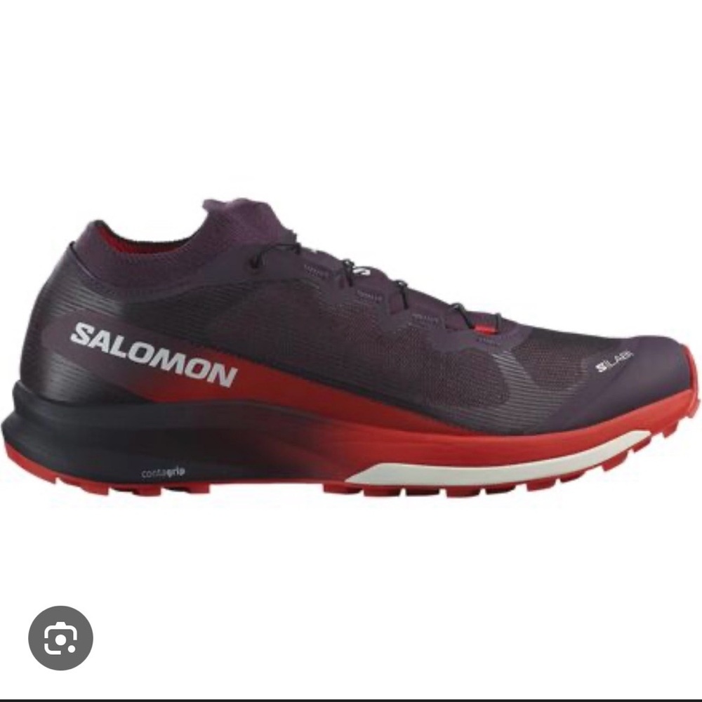 Salomon Men's Burgundy and Red S/Lab Trail Shoe